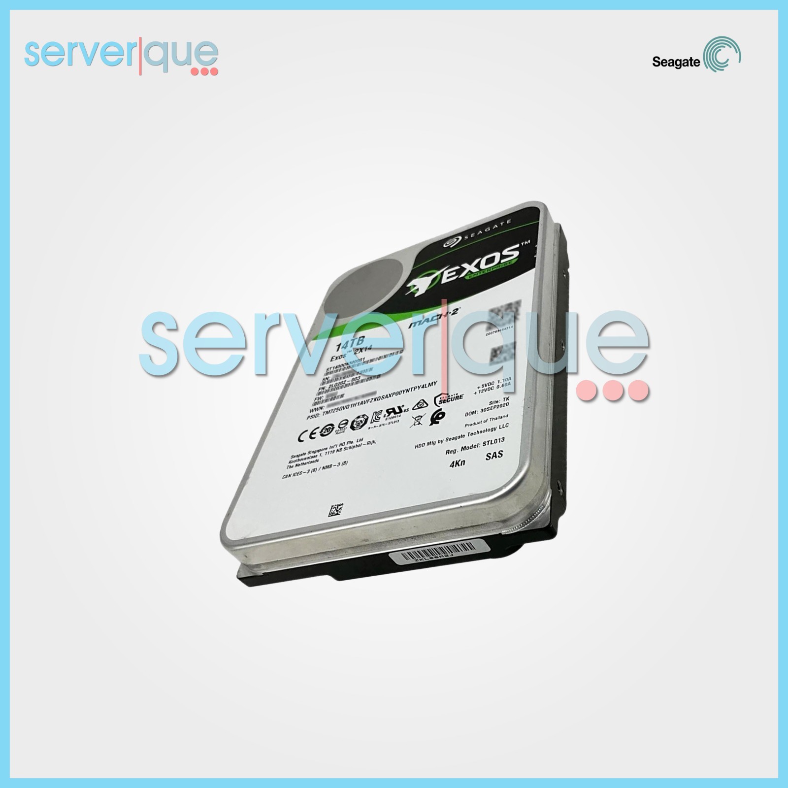 ST14000NM0001 Seagate Exos 2X14 14TB MACH.2 3.5 7.2K SAS 12Gbps 4Kn Internal HDD