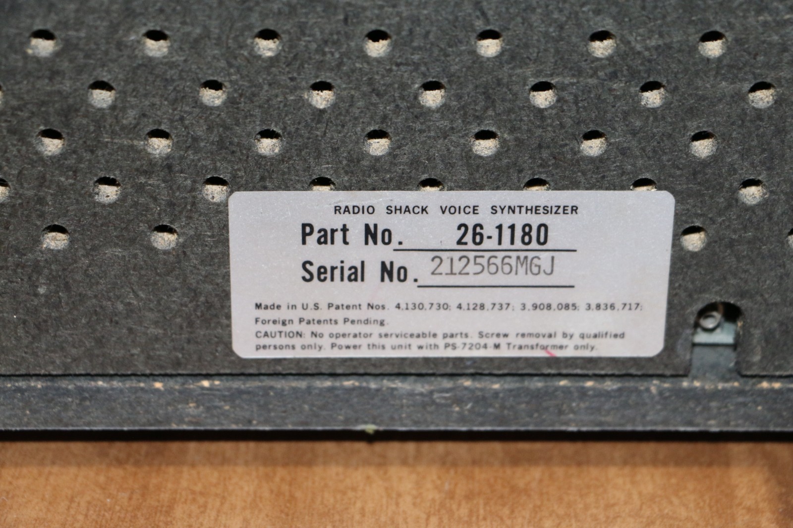 Vintage Radio Shack TRS-80 Voice Synthesizer – Condition Unknown