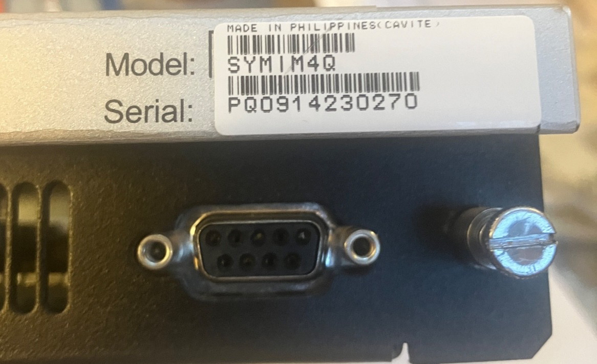 APC INTELLIGENCE MODULE SYMIM4Q USED