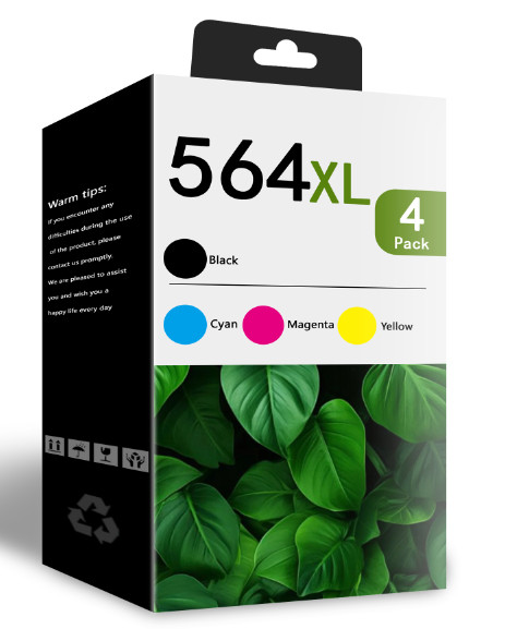 564 XL Ink Replacement for HP 564 Ink Cartridge Black Color C6380 Officejet 3520