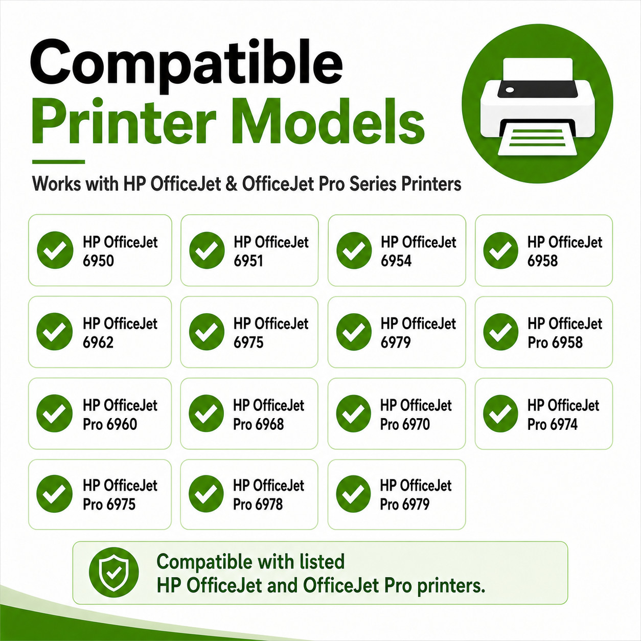 2 Pack 902XL Ink Cartridges Compatible for HP OfficeJet 6978 6968 6960