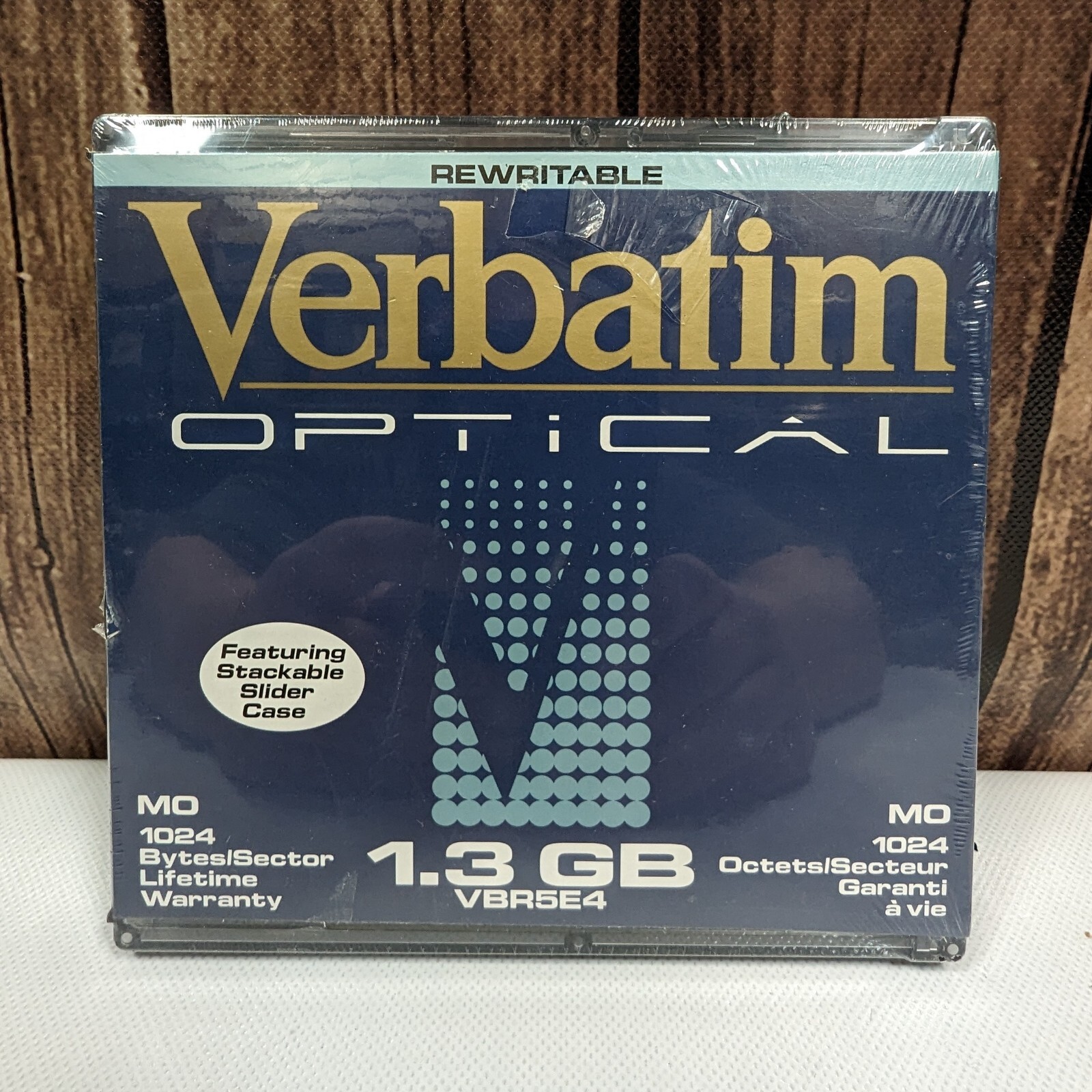 Verbatim VBR5E4 5.25″ Optical Disk 1.3 GB Rewriteable