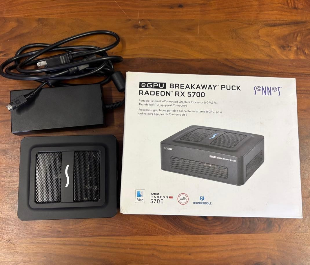 Sonnet eGPU Breakaway Puck Radeon RX 5700 Thunderbolt 3 External GPU Used