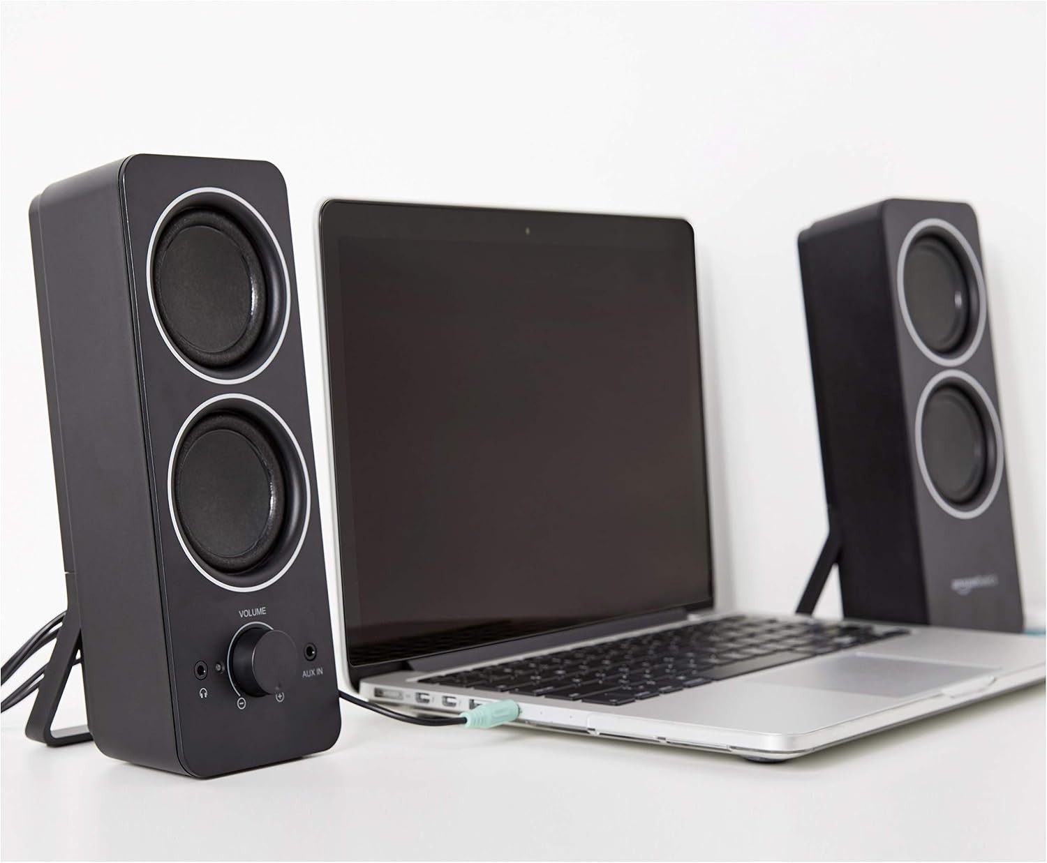 Amazon Basics Computer Speakers for PC or Laptop – Black