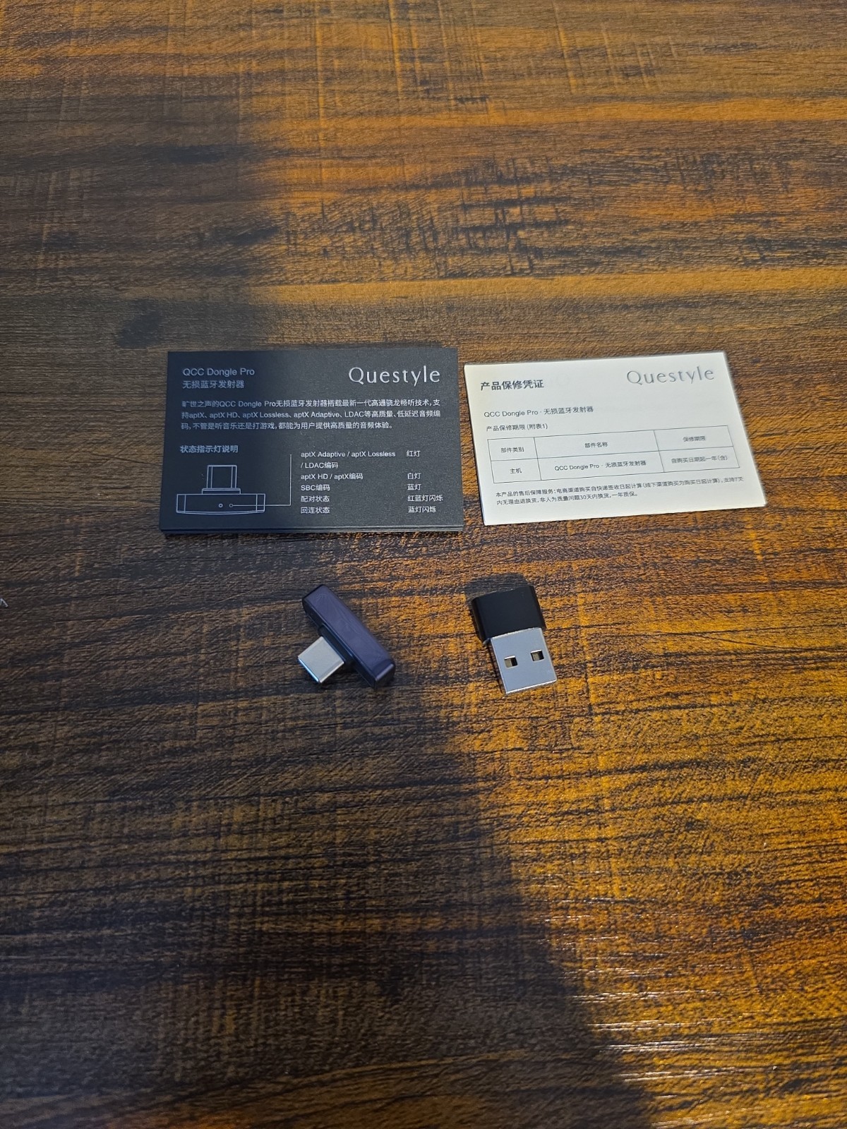 Questyle QCC Dongle Pro – MFi Certified USB-C Bluetooth Audio Adapter with LDAC