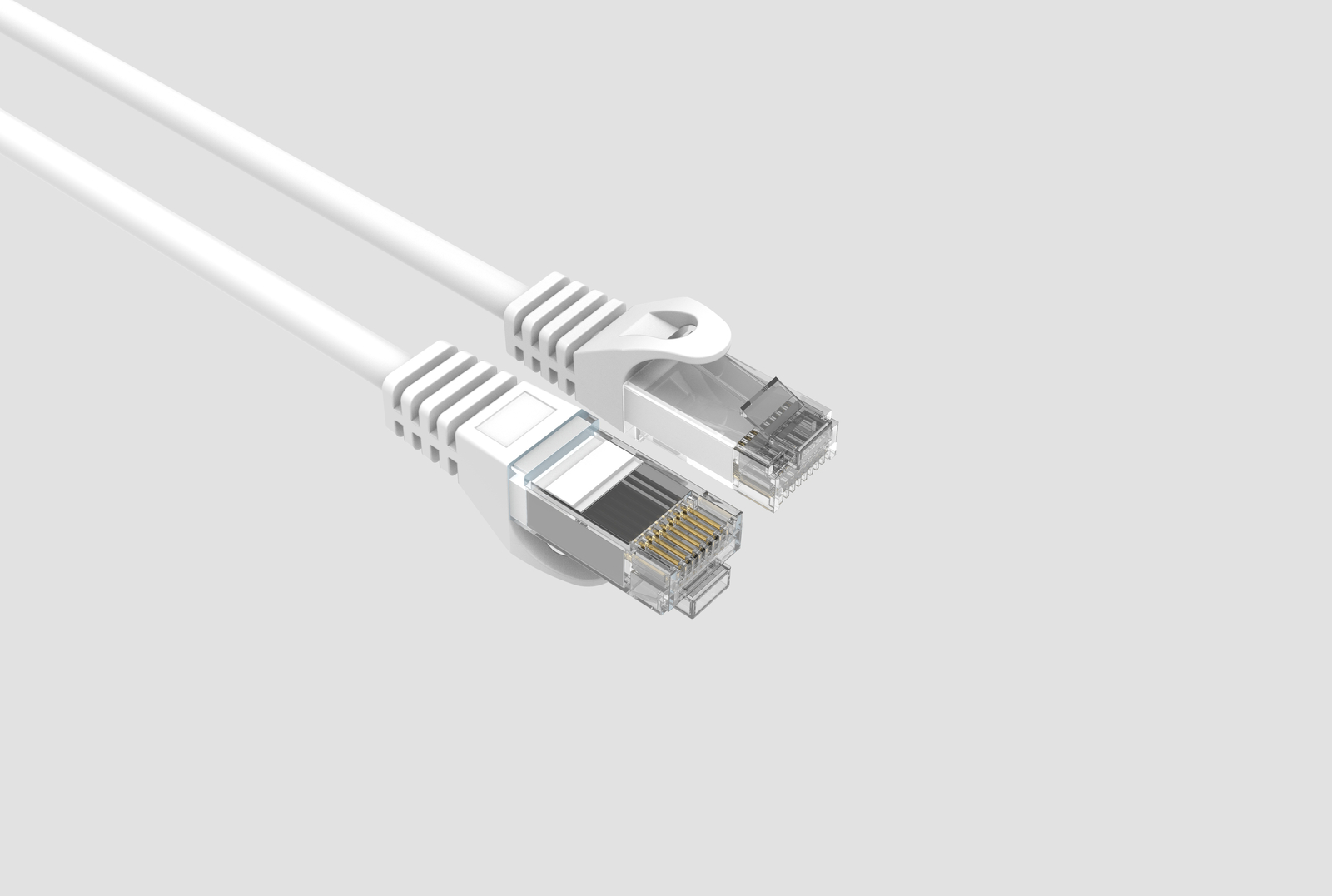 CAT6 Slim Ethernet Patch Cable White 1FT 50 PACK