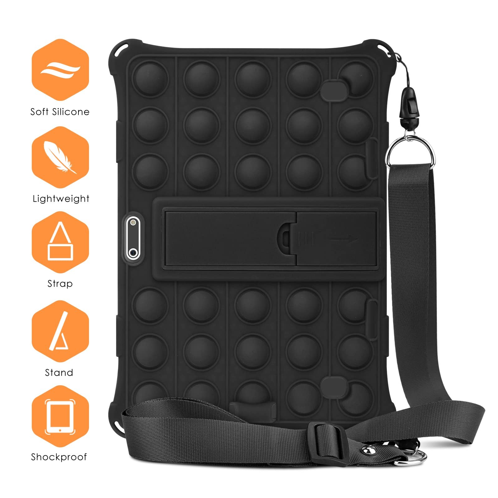 DETUOSI Silicone Case Compatible with Dragon Touch Notepad K10, 10 inch Universa