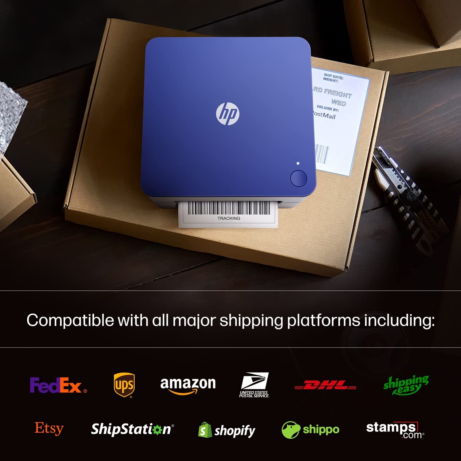 HP Direct Thermal Label Printer KE200 USB, Shipping, Barcode, & More