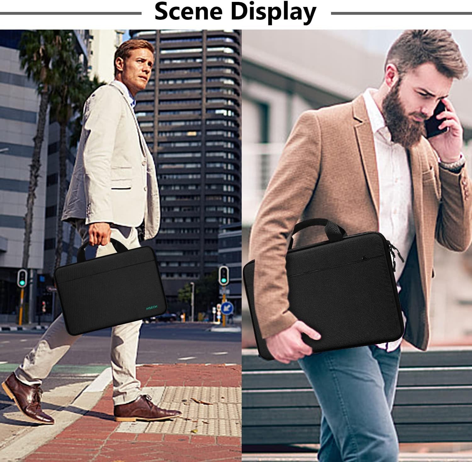 Durable Polyester Laptop Sleeve 13-14 Inch with Top Handle Design – B04K01