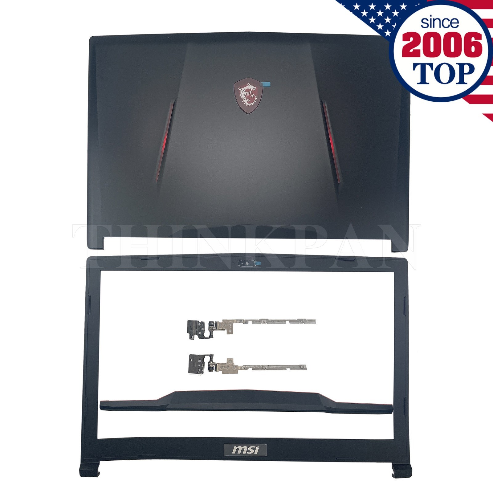 New Back Cover Bezel/Hinges For MSI GL63 8RC 8RD 8RE 8SC 8SD MS-16P6 16P5 16P4