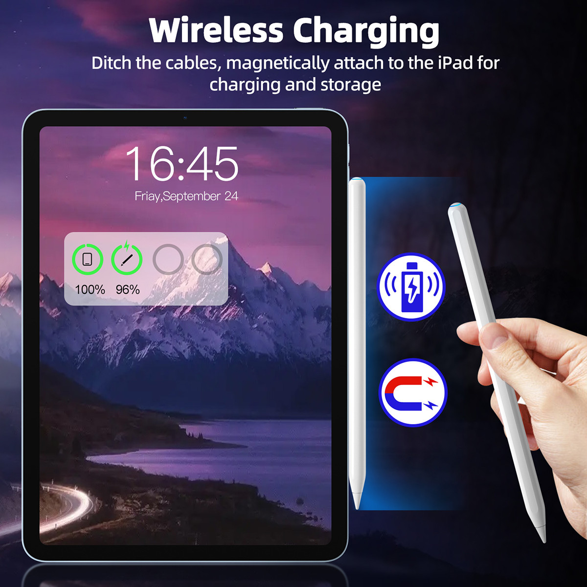Wireless Charging Stylus Smart Pen For iPad PRO Air Apple Pencil 2nd Generation