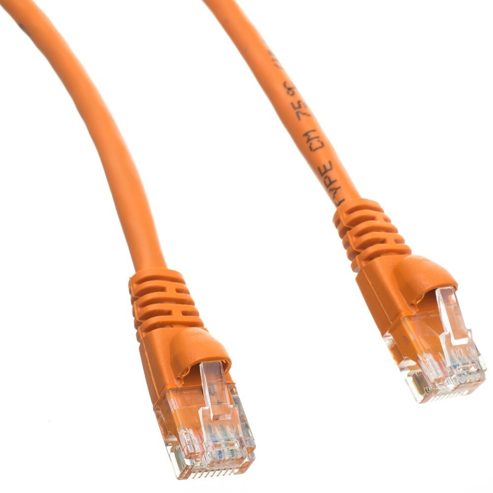 1 Foot Cat6 24AWG UTP Copper Ethernet Patch Cable POE Compliant 1FT 10X8-03101