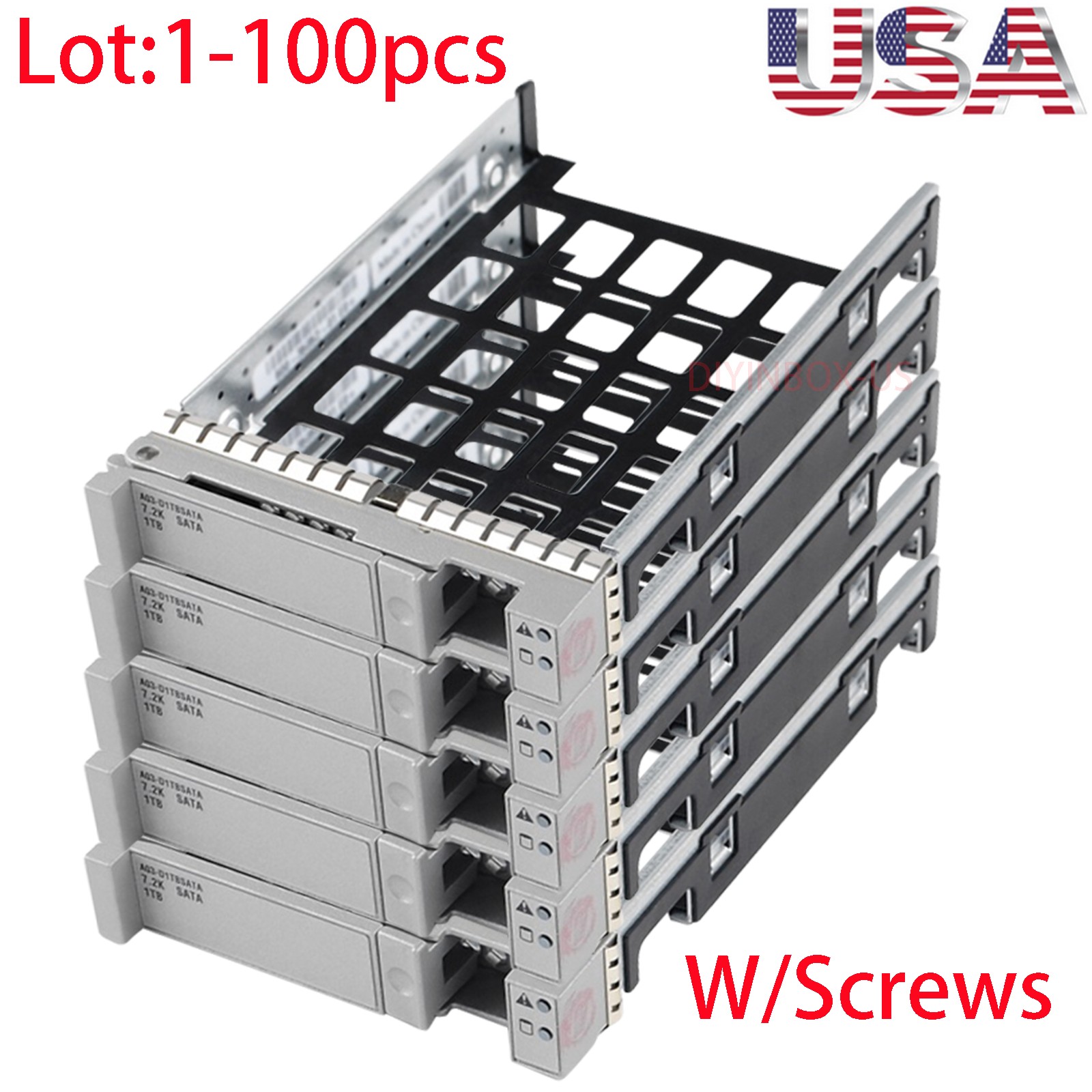 Lot Cisco 2.5” Hard Drive Caddy Tray UCS C220 C240 C460 M2 M3 M4 800-35052-01