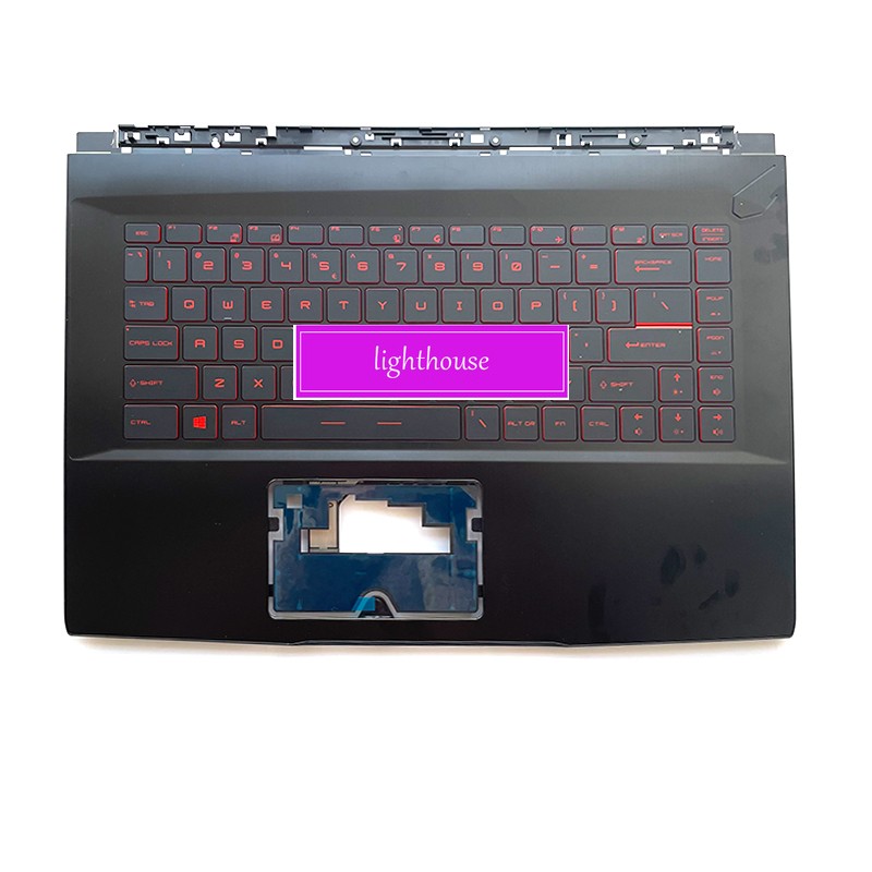 New For MSI GF63 8RC MS-16R1 Palmrest Upper Case + Backlit Keyboard Not Fit GF65