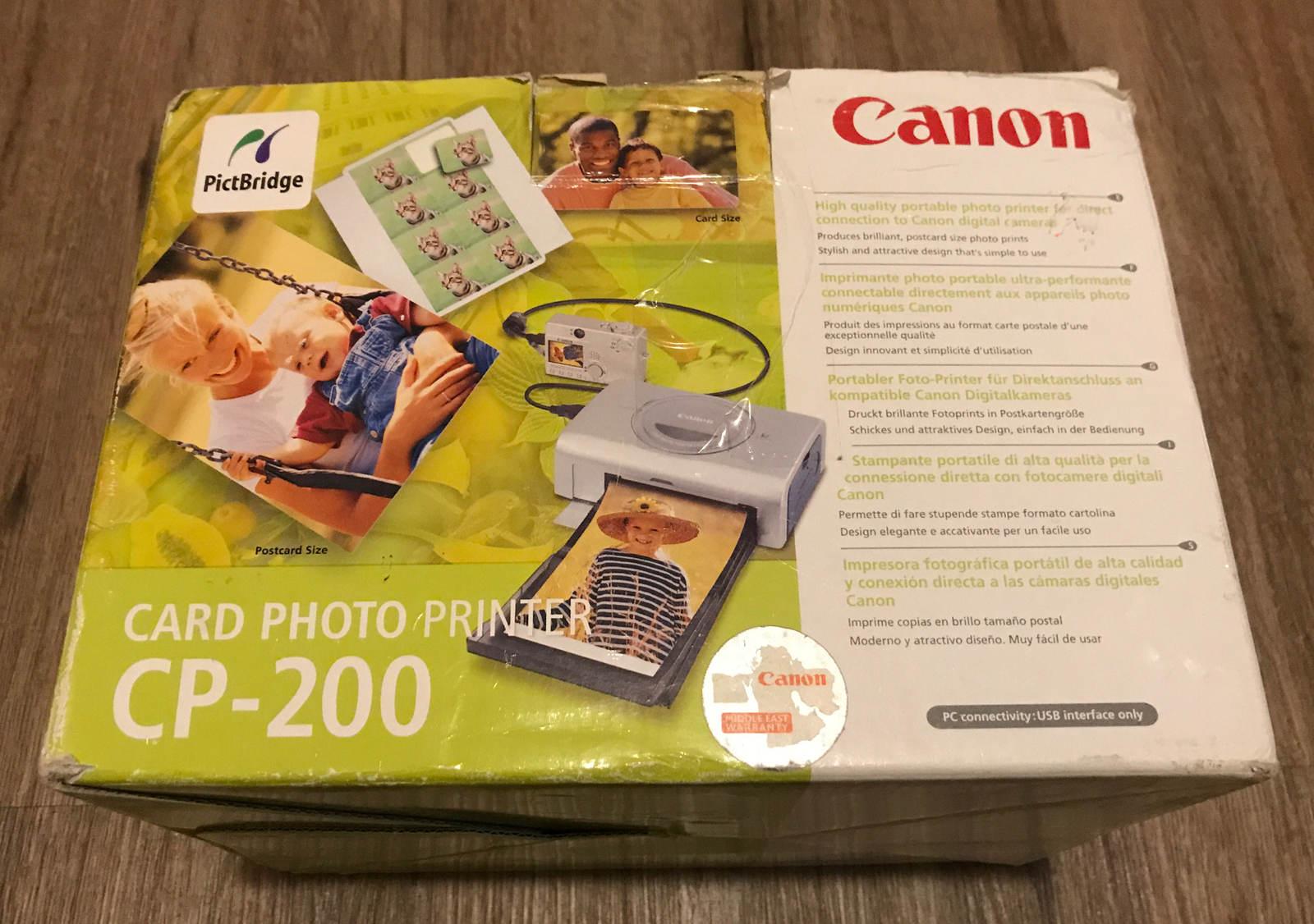 CANON CP-200 COMPACT CARD PHOTO PRINTER New In Open Box FREE SHIPPING