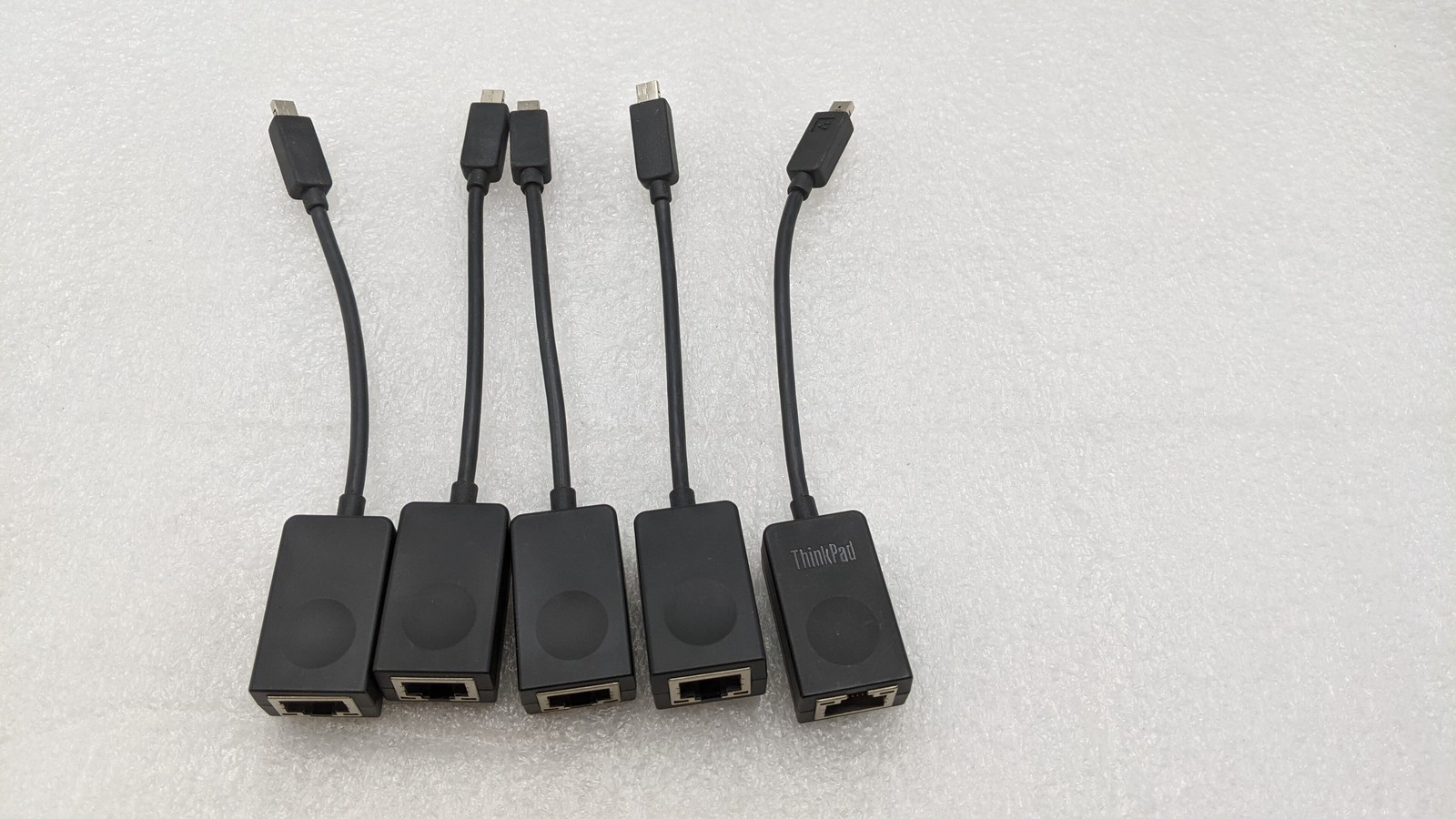 LOT OF 5 Lenovo ThinkPad 04X6435 Ethernet RJ45 Adapter SC10A39882AA Free S/H