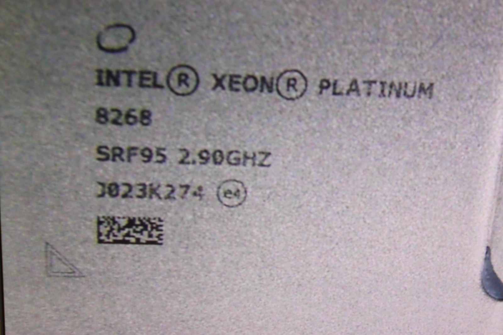 Intel Xeon Platinum 8268 SRF95 24-Core 2.9GHz 35.75MB LGA3647 Server CPU
