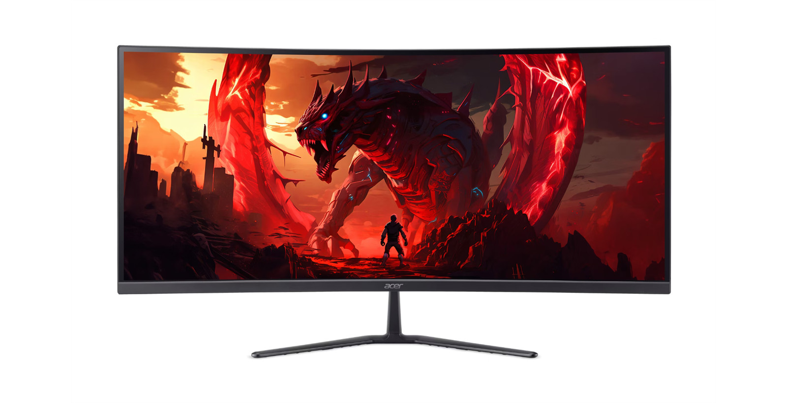 Acer Nitro ED340CUR 34″ Curved Gaming Monitor 3440×1440 180Hz 1ms Refurbished