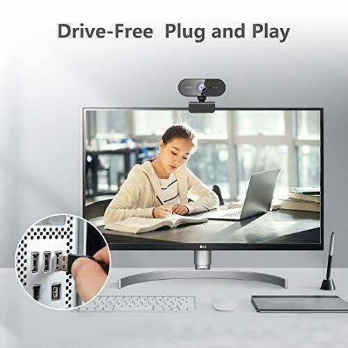 Full HD 1080P Web Camera USB Streaming Webcam with Microphone for Computer