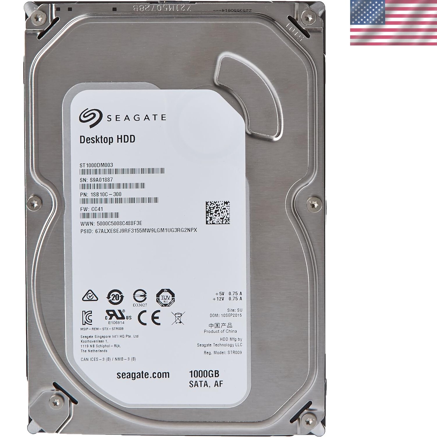 Seagate 1TB Desktop HDD – Reliable Storage with 7200 RPM Speed and 64MB Cache