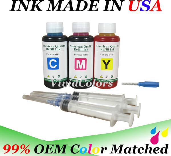 3x100ml refill ink Canon cartridge CL-261 CL-261XL Pixma TS5320 TS6420 TR7020