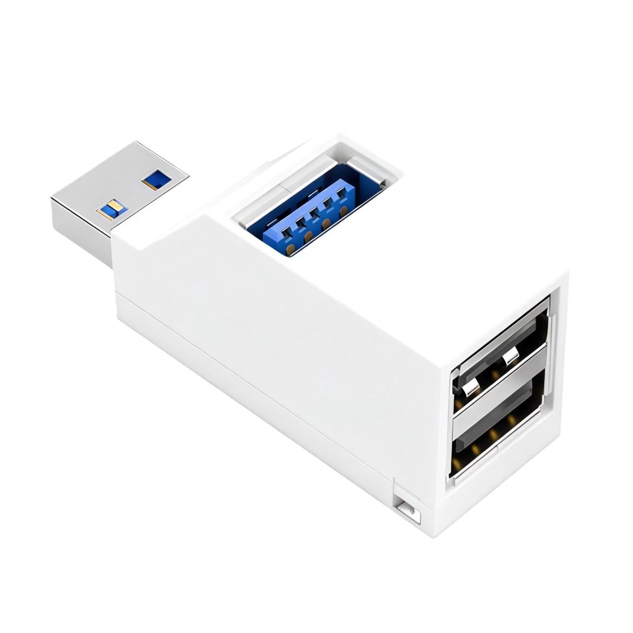 USB 3.0 Hub 3-Port Adapter Charger Data SLIM Super Speed PC Mac Laptop Desktop