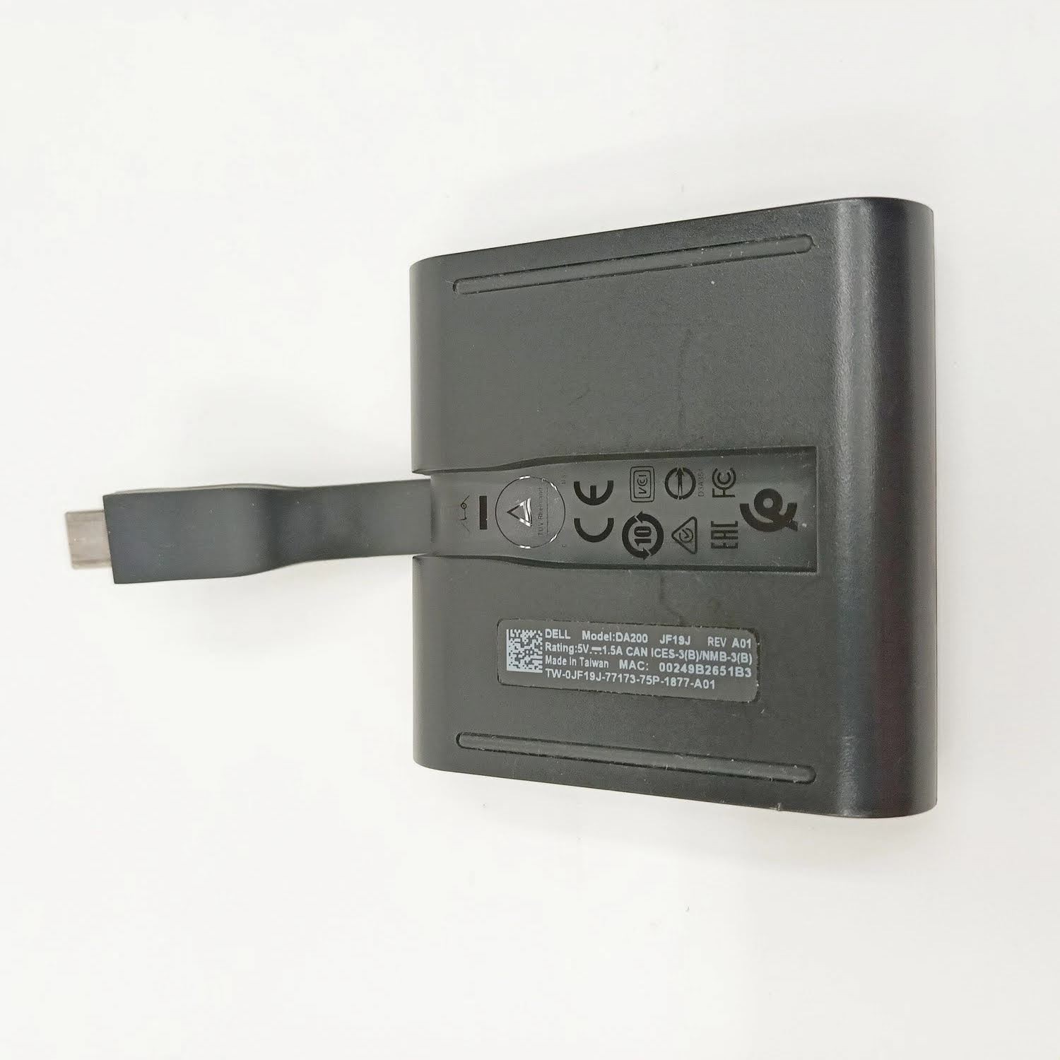 Lot / Bulk Dell JF19J USB-C Adapter to HDMI USB 3.0 RJ45 Ethernet VGA Hub DA200