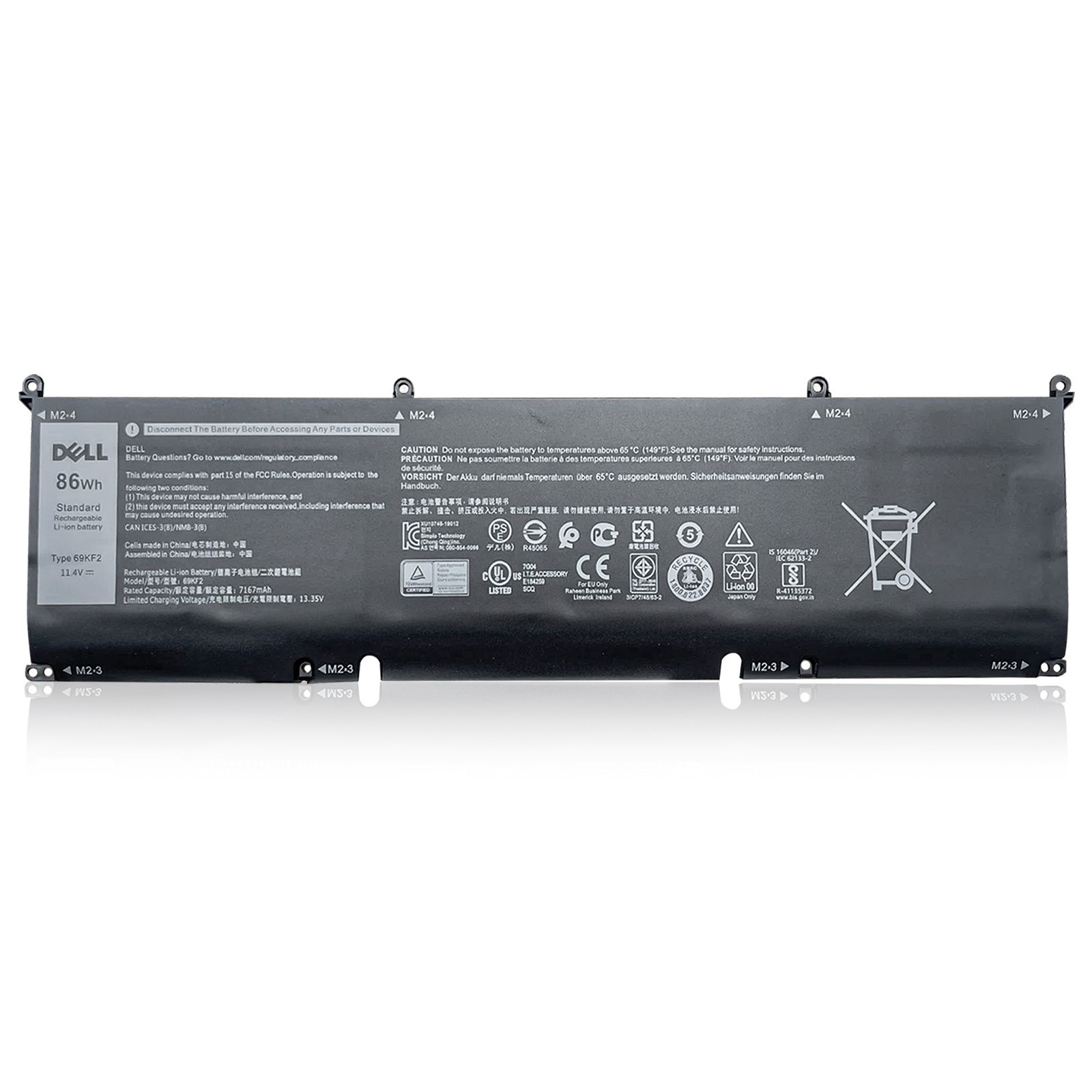 Genuine OEM 69KF2 Battery for Dell Precision 5550 Alienware M15 M17 XPS 15 9500