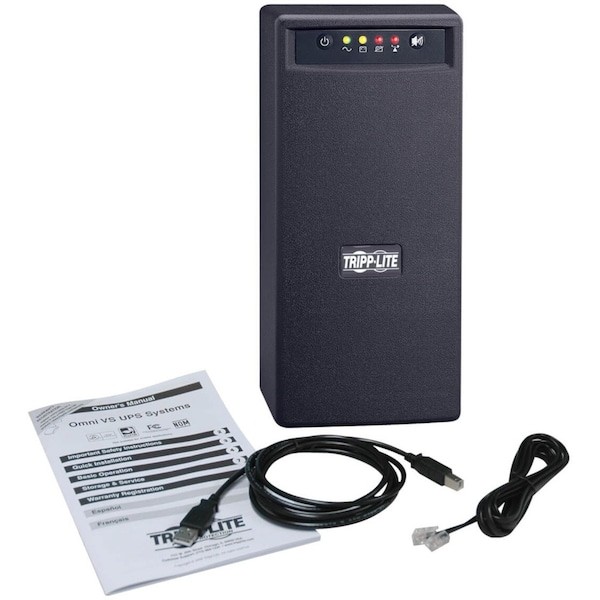 Tripp Lite Omnivs800 Ups System, 800Va, Line Interactive, Out: 110/115/120V Ac