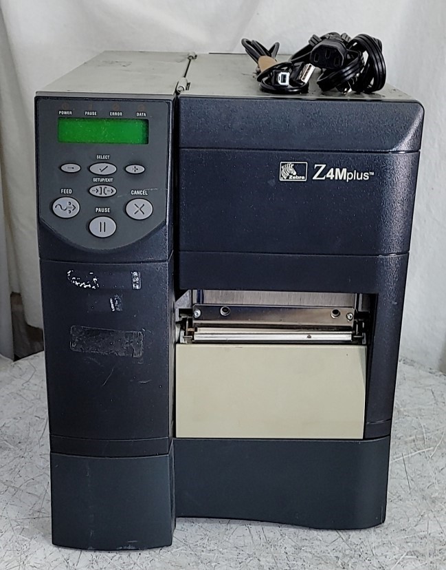 ZEBRA Z4M PLUS Z4M00-2001-0030 DT Thermal Transfer Label Printer SEE NOTES
