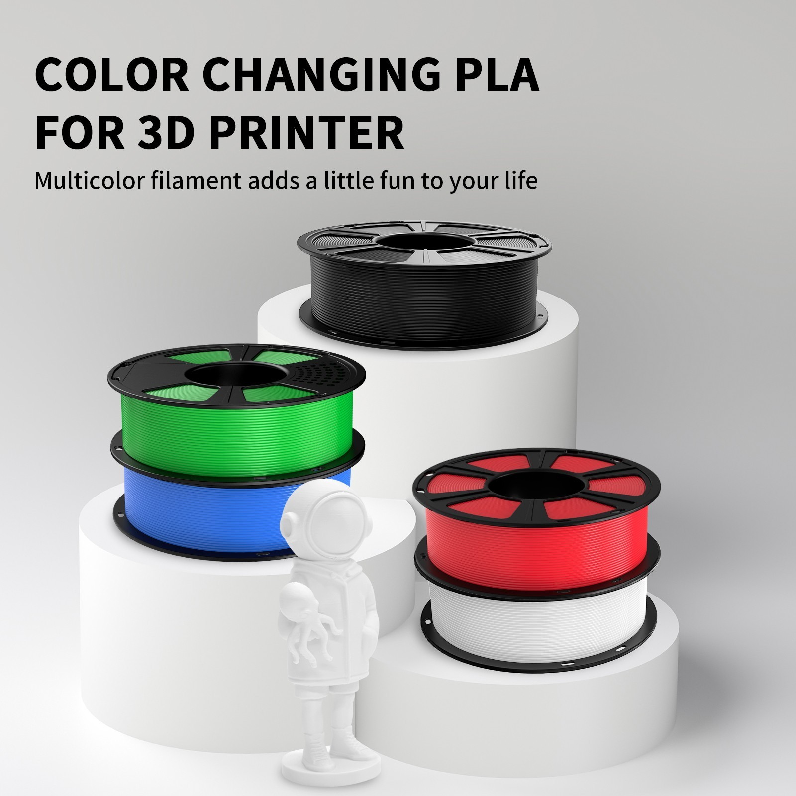 Geeetech Filament 0.5/1KG 1.75mm PLA/PETG/TPU/HS-PLA/ABS+/ASA/Resin 3D Printer