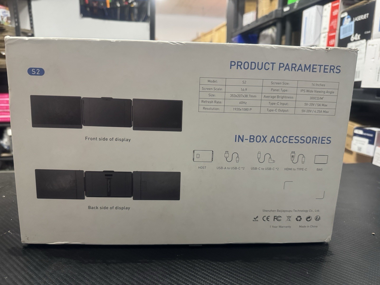 KEFEYA S2 Triple Screen Laptop Screen Extender