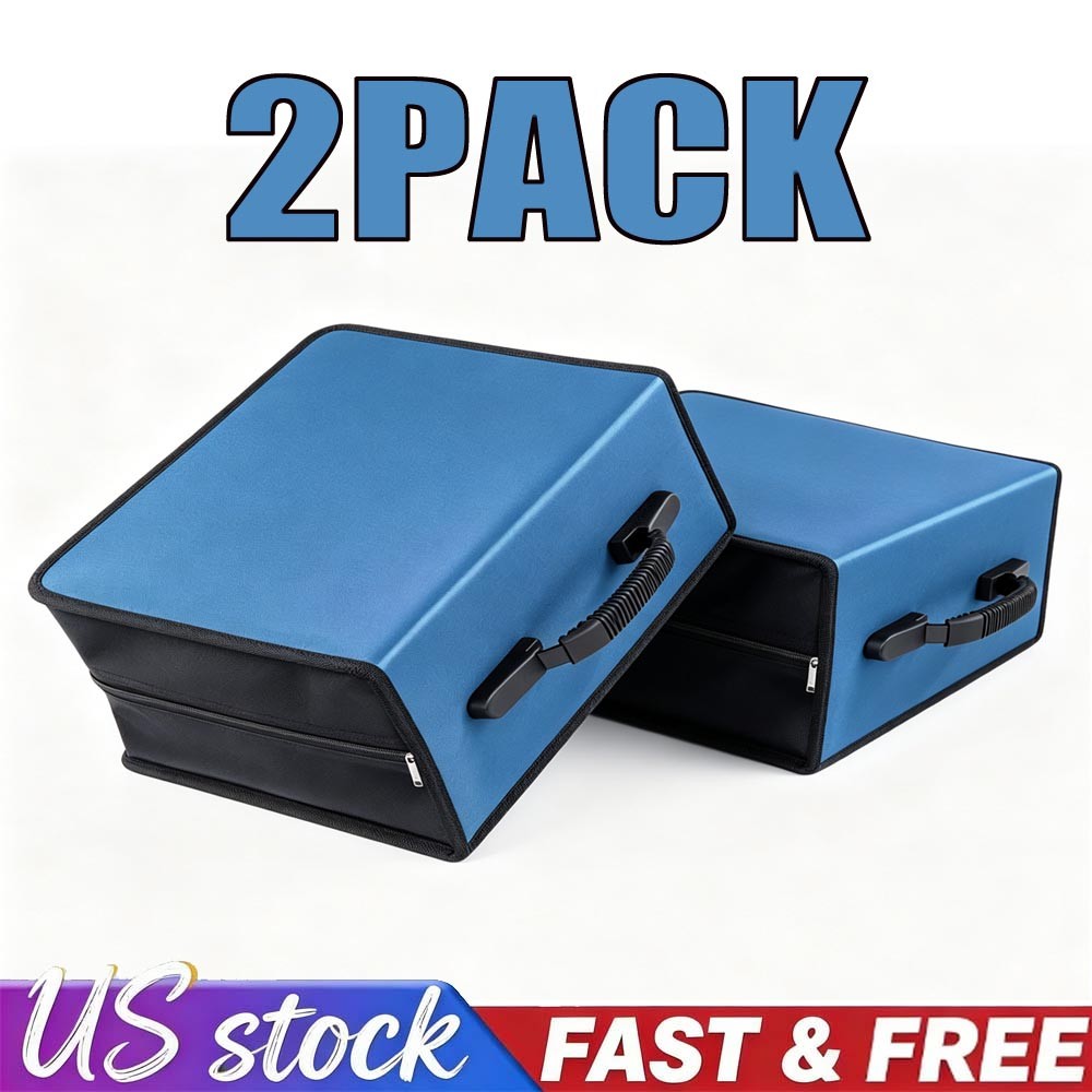 2x 400Pc Disc CD Storage Case DVD Organizer Holder Bag Wallet Album Media Video