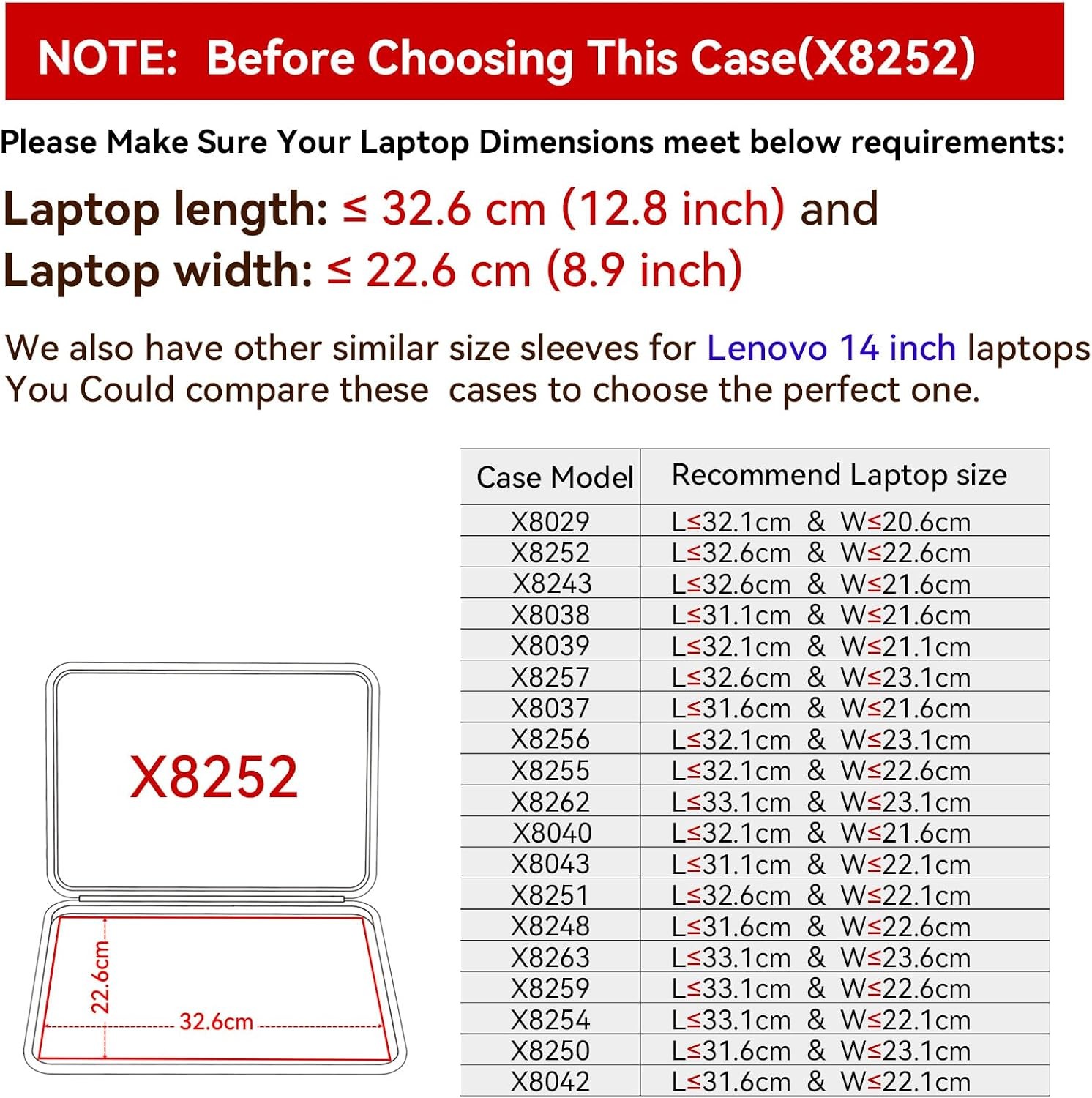 Protective Hard EVA Sleeve for 14″ Lenovo Yoga Slim 7 Gen 8 & Acer Chromebook Ve