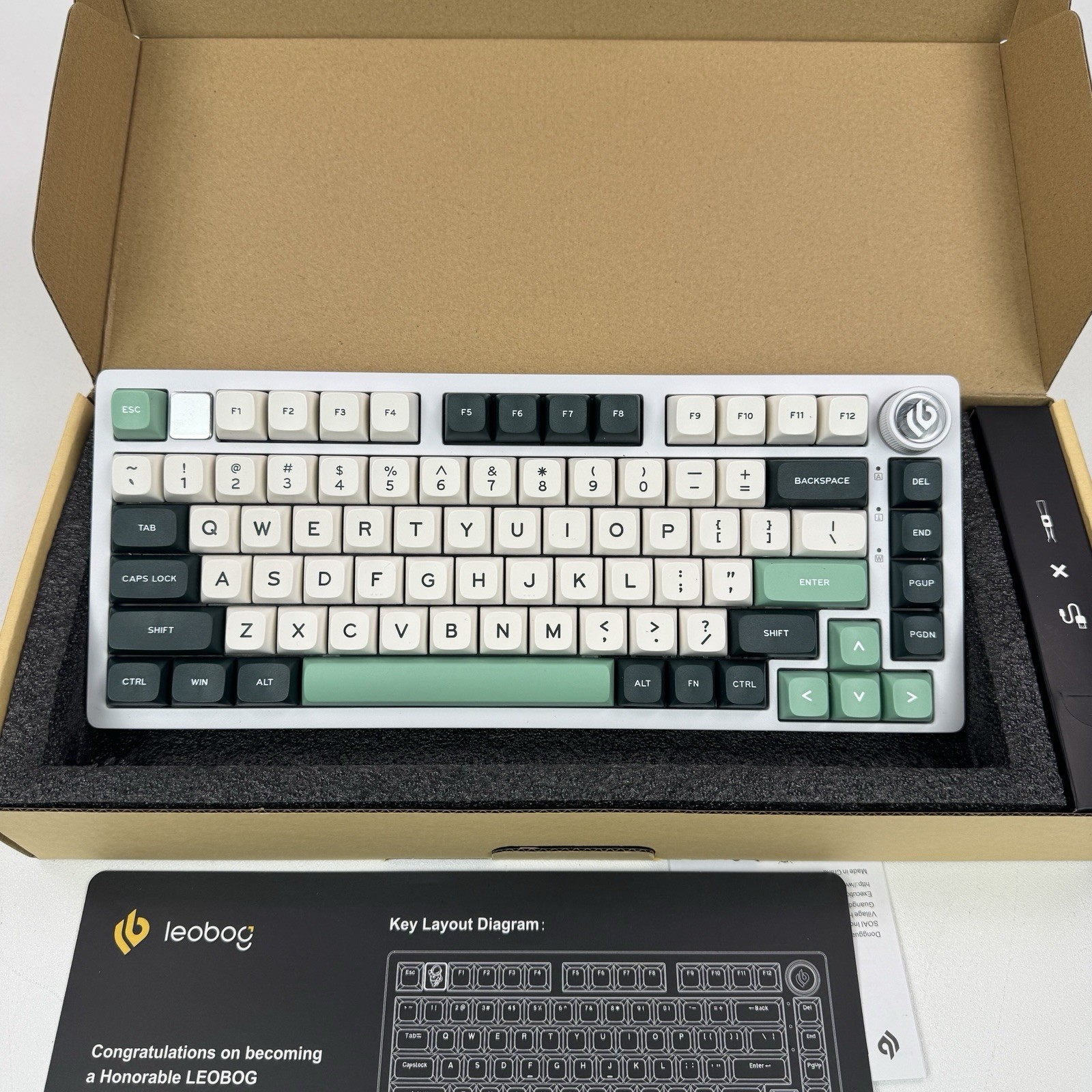 LEOBOG HI75C Pro Gaming Keyboard, RGB Backlit Bluetooth/USB-C/Wireless Mechanica