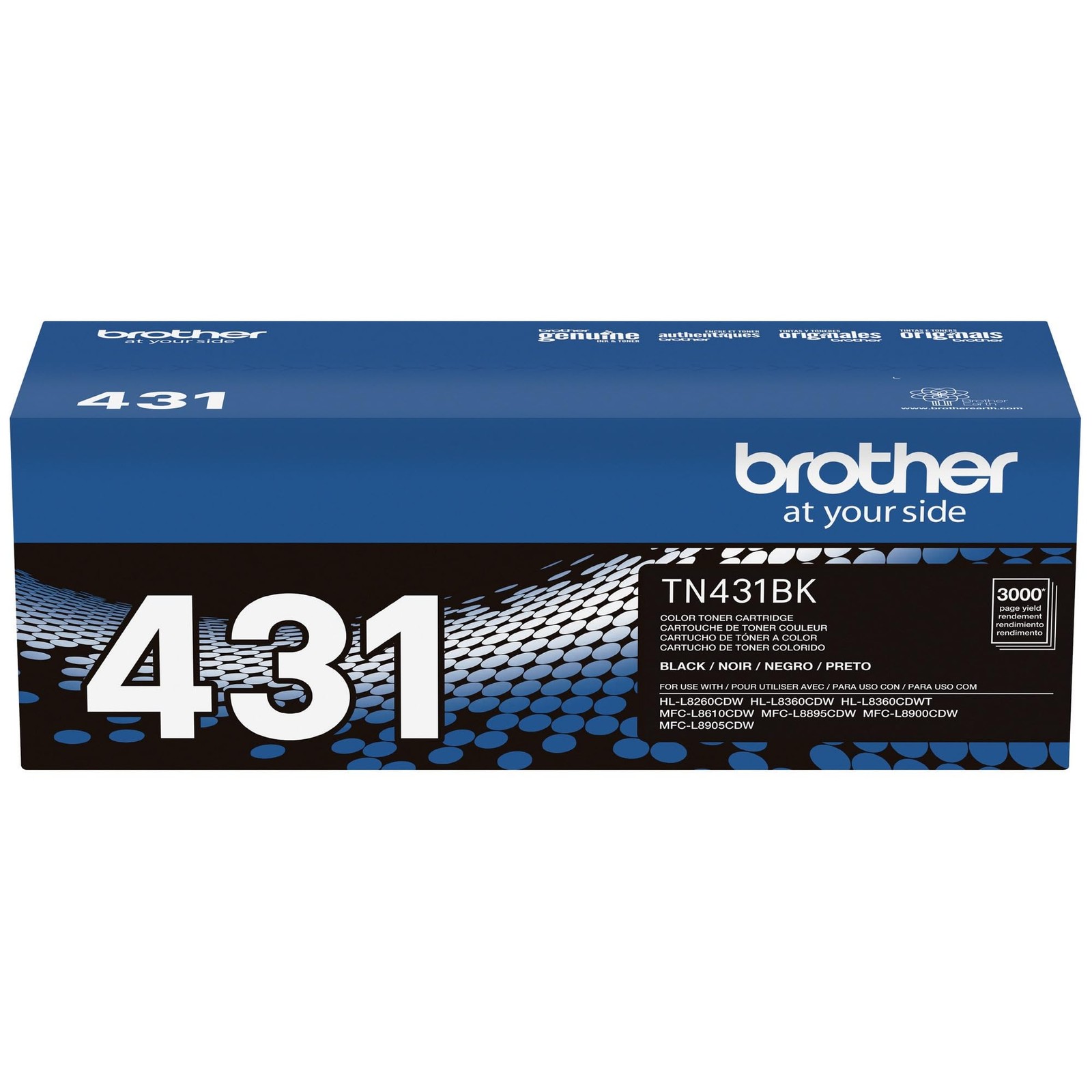 Printer TN431BK Standard Yield Toner-Retail Packaging , Black