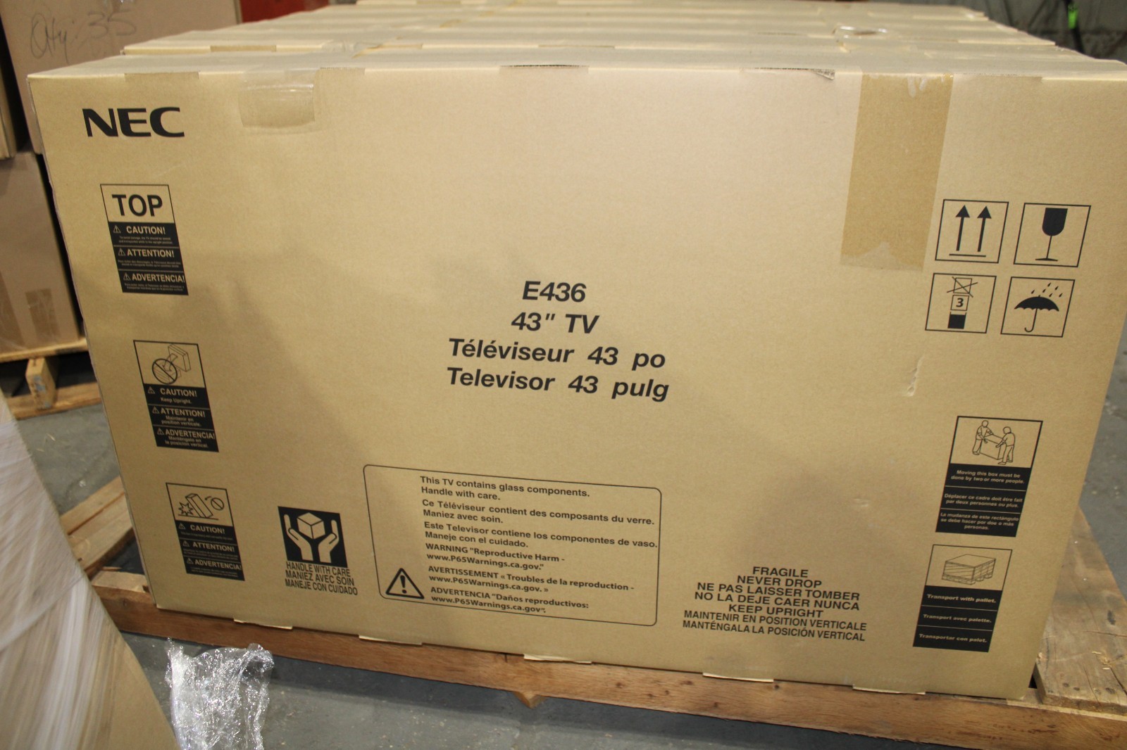 43″ NEC MultiSync E436 LCD Large Format Display LED Backlight w/Integrated Tuner