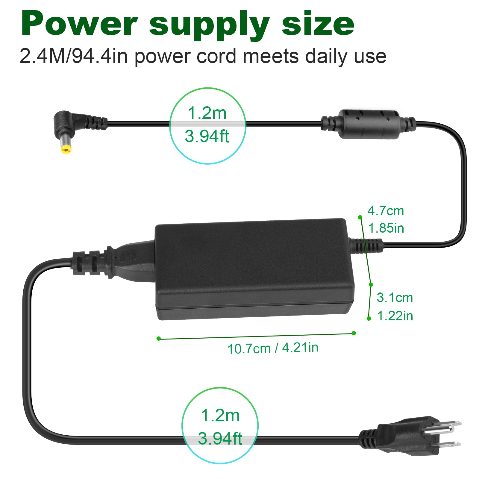 65W 45W AC Adapter Charger for Acer ES1-531 Gateway NE71B06u NE56R37u NE56R31u