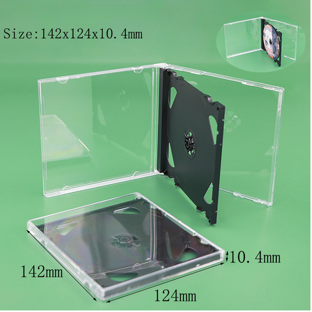 Lots STANDARD Double CD Jewel Case with Tray 10.4mm (2 CD) Lots Protectors Cover