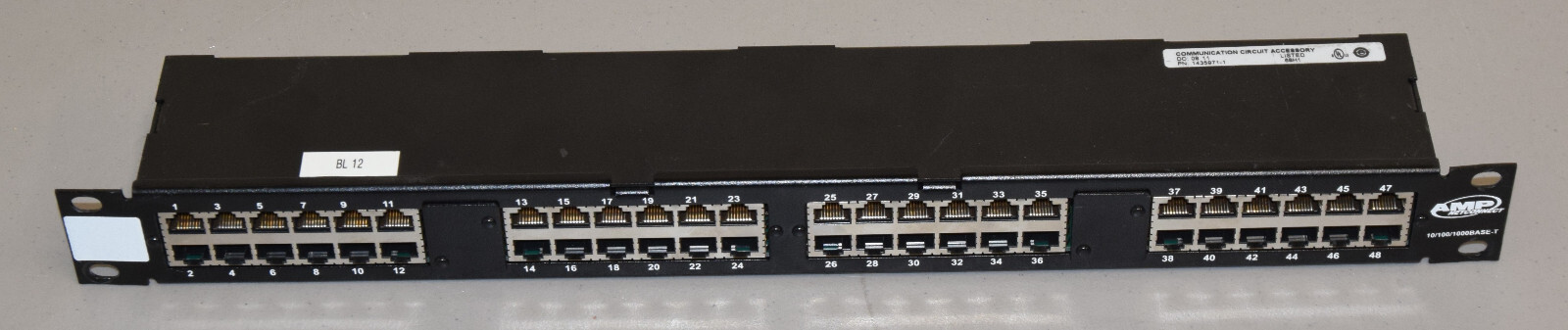 AMP Netconnect 10/100/1000Base-T 1435971-1 Specialty Patch Panel
