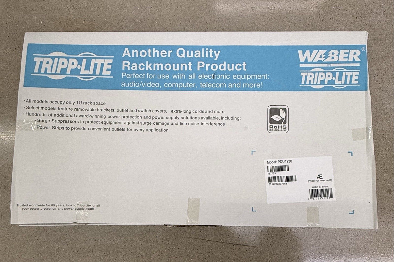 Tripp Lite PDU1230 Single-Phase Basic PDU