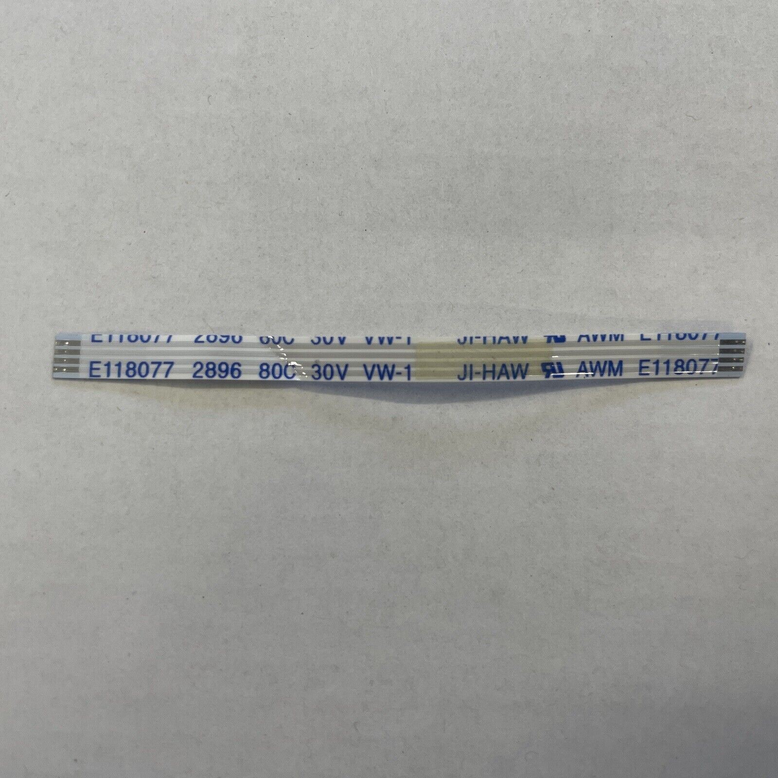 Genuine AWM E118077 4-Pin 78mm x 5mm Ribbon Cable 2896 80C 30V Satellite L850