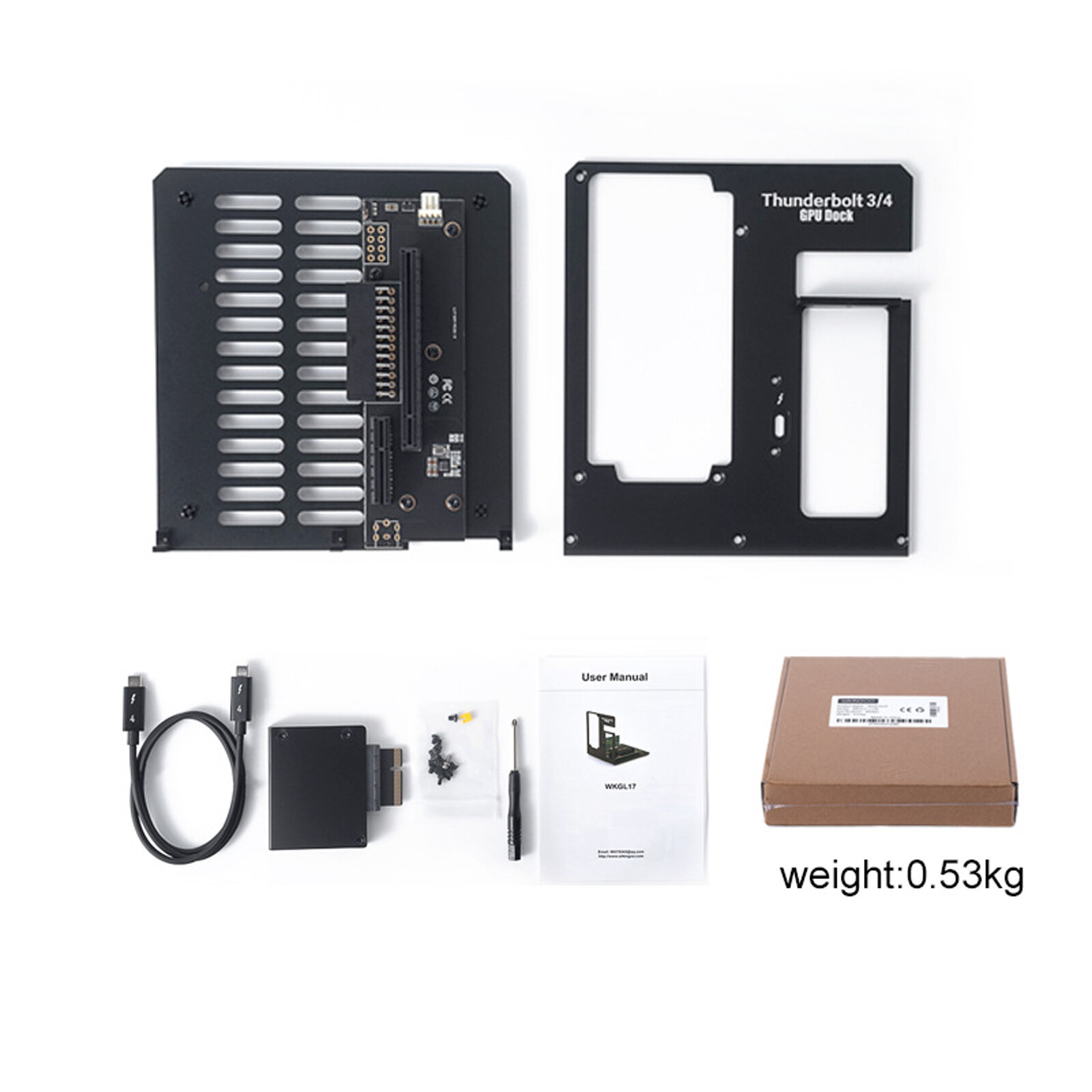 USB4 Thunderbolt 3/4 eGPU Dock Station Suport RTX4090 / RX7900XT Graphics Card