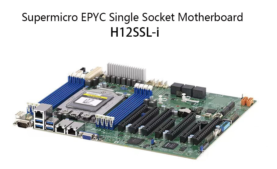 Supermicro H12ssl-i REV1.10 for AMD epyc 7002/7003 series server motherboard