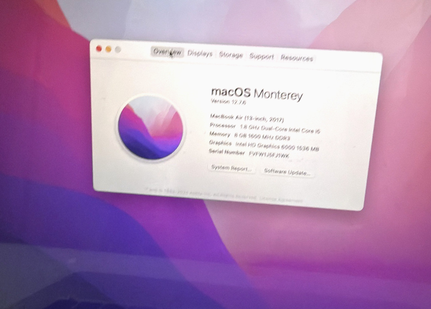 Apple MacBook Air 13.3″ (128GB SSD, Intel Core i5 5th Gen., 1.80 GHz, 8GB)…