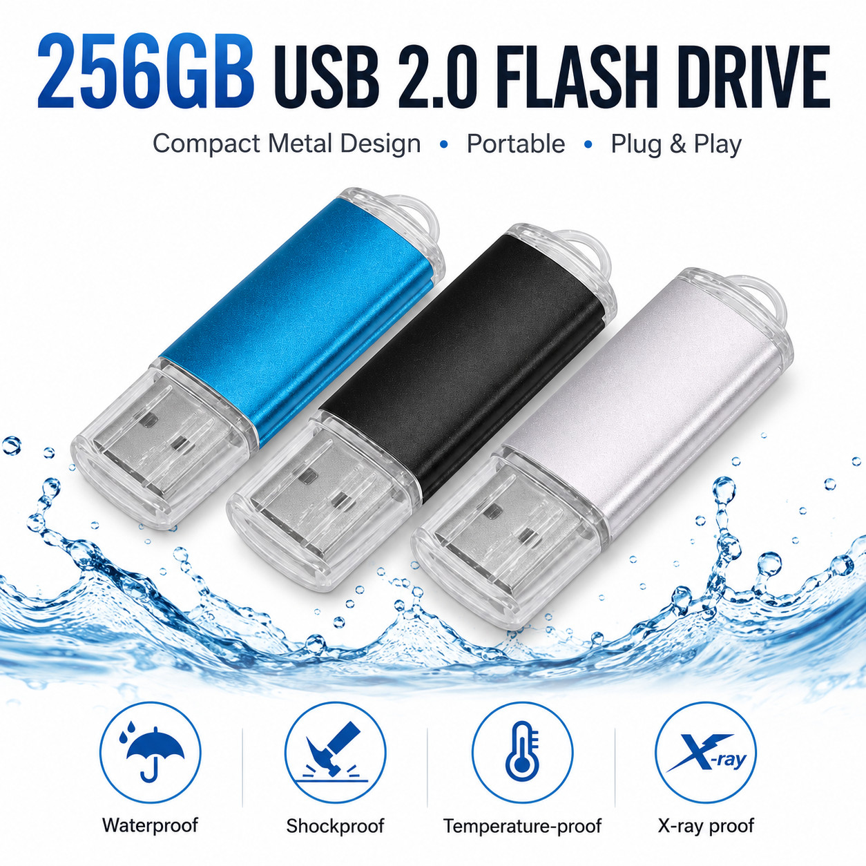 256GB USB2.0 USB Flash Drive Memory Stick Pendrive Thumb Drive for PC TV Speaker