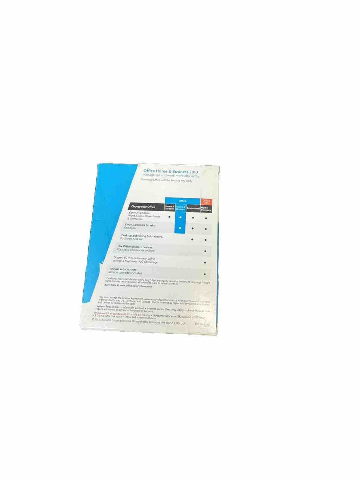 Microsoft Office T5D-01575 Retail Home and Business 2013 Product Key Card – 1 PC