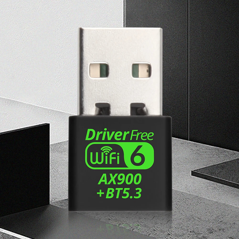 New WIFI 6 Mini USB Bluetooth Adapter Dongle Dual Band for Windows PC 11/10 US