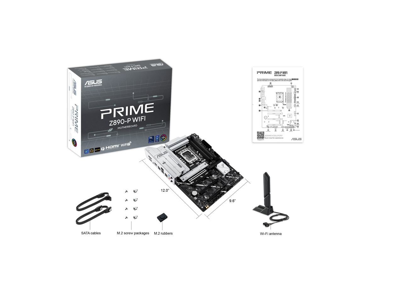 ASUS PRIME Z890-P WIFI Z890 LGA 1851 ATX motherboard, Intel® Core™ Ultra Series
