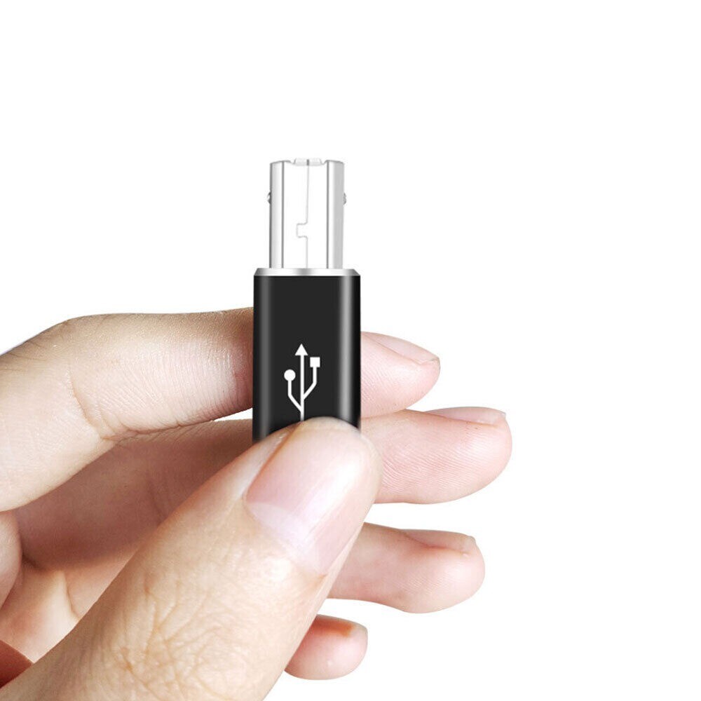 USB Type-C Female to USB B Male Adapter Straight For Scanner Printer Converter